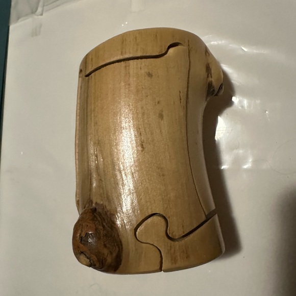 Artisan Nature Turns Creations Aspen Wood Puzzle Secret Trinket Jewelry Box OOAK - Picture 3 of 6